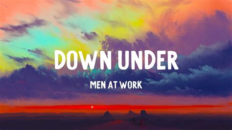 Men At Work Down Under Lyrics Youtube