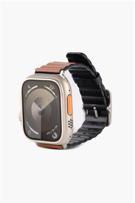 Apple Hakiki Deri Saat Kordonu Kahverengi Watch Ultra 9 8 7 6 SE 5 49mm