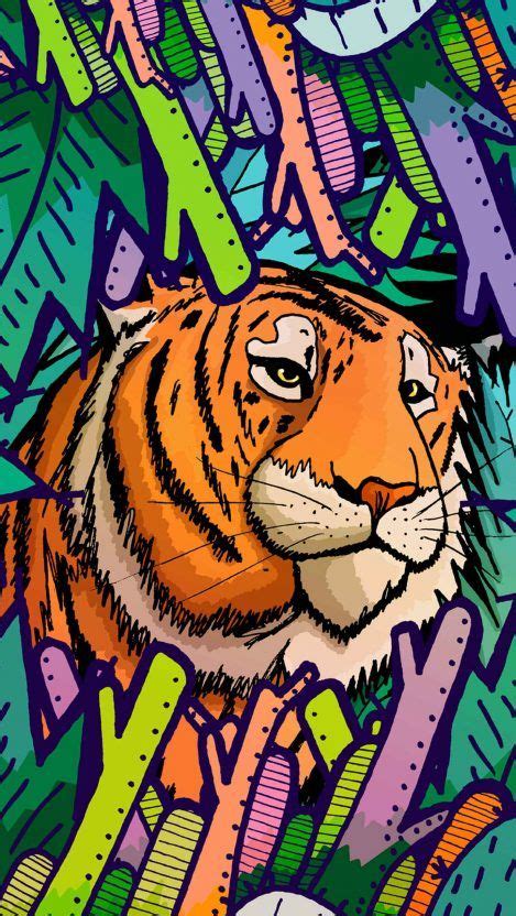 Tiger in the jungle iPhone Wallpaper | Iphone 6 plus wallpaper, Iphone ...