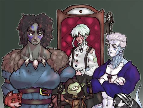 [ART] Group picture I got for my Tuesday group! Done by guidancefrog on Instagram. : r/DnD