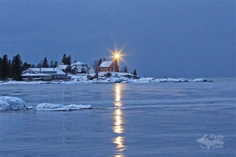 Eagle Harbor Lighthouse Winter Courtesy Of Neil Harris Lighthouse