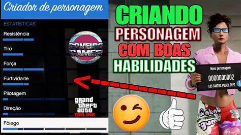 Como Criar Personagem Boas Habilidadesno Gta V Online Ps