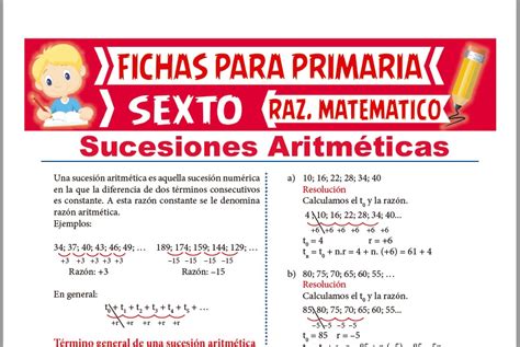 Ejemplos De Sucesiones Aritmeticas