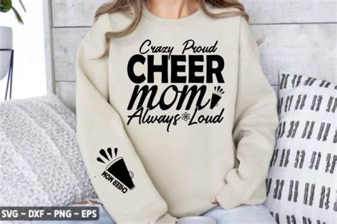 Crazy Proud Cheer Mom Always Loud Svg Graphic By Tshirtmaster