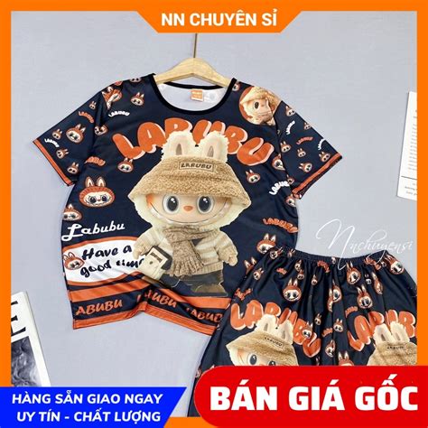 Đồ bộ LABUBU hot trend cho bé và người lớn size đến kg chất thun mềm