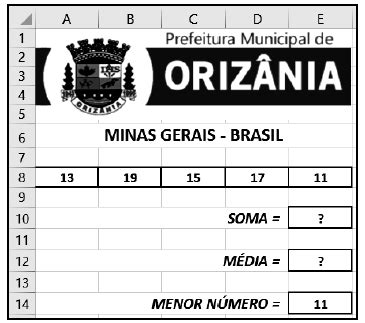 A Planilha Da Figura Foi Criada No Excel Br Nessa Pla