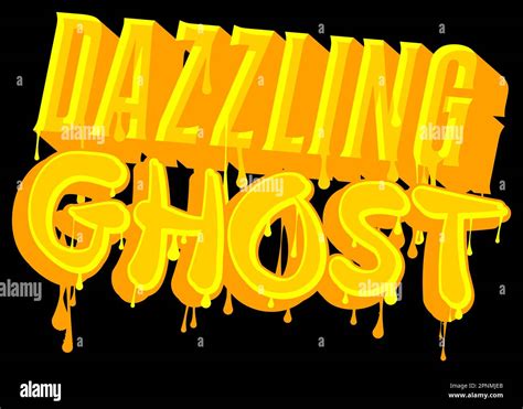 Dazzling Ghost Graffiti Tag Abstract Modern Street Art Decoration