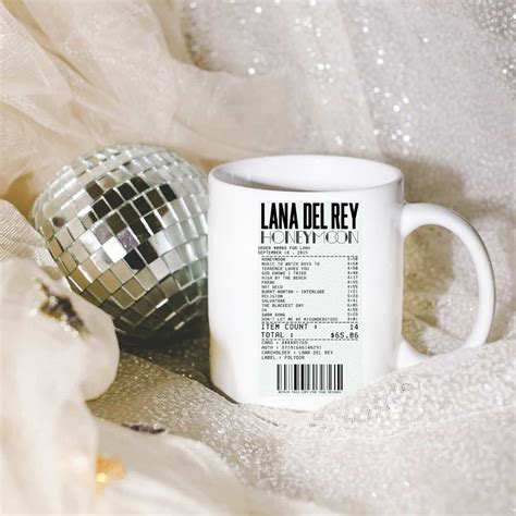 Lana Del Rey Honeymoon Receipt Mug - Nowstalgia