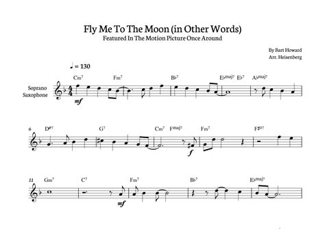 Fly Me To The Moon In Other Words Arr Heisenberg Sheet Music