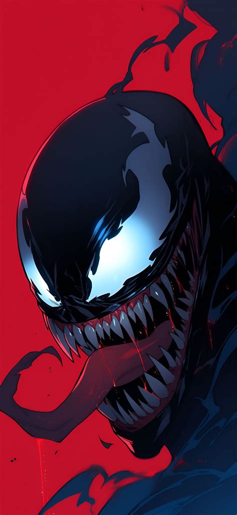 Marvel Scary Venom Red Wallpapers - Venom Wallpapers iPhone