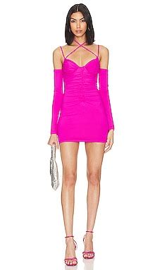 Superdown Leslie Mini Dress In Hot Pink Revolve
