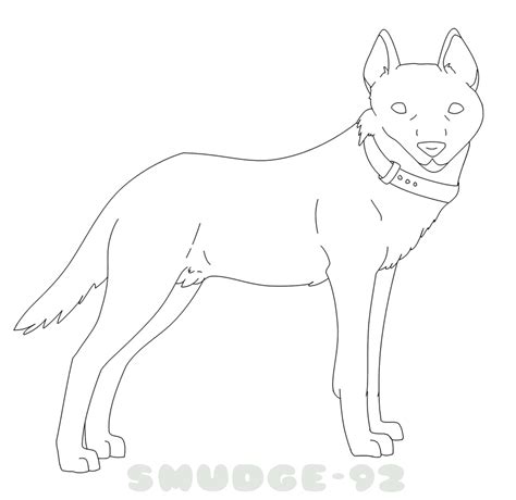 Wolf Lineart By Nanurtalik On Deviantart