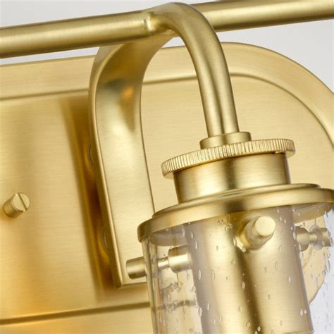 3 Light Wall Light Brushed Brass Bathroom Ip44 The Lighting Company