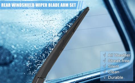 Amazon Acropix Rear Windshield Wiper Blade Arm Replacement Set Oem