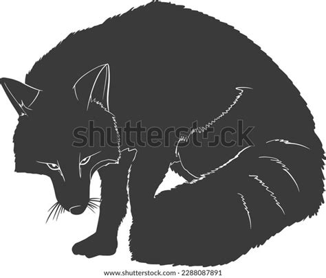 Wild Red Fox Animal Silhouette Stock Vector (Royalty Free) 2288087891 | Shutterstock