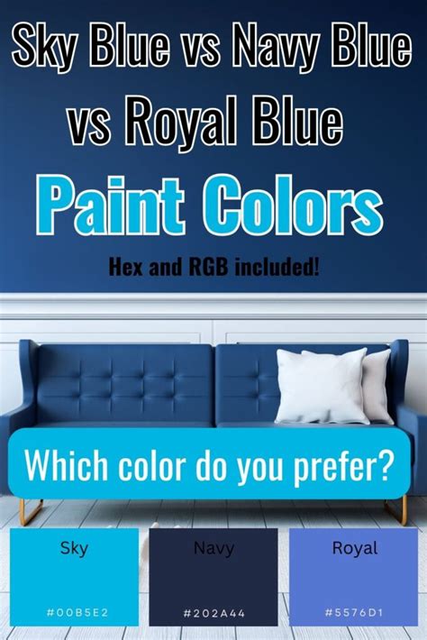 Sky Blue Vs Navy Blue Vs Royal Blue Differences Explained