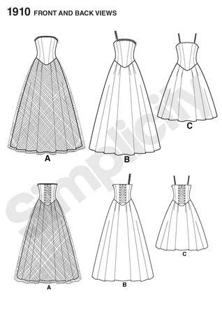 Simplicity 1910 Misses Miss Petite Dresses