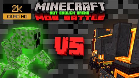 Mutant Creeper Vs Netherite Monstrosity Minecraft Mob Battle Youtube