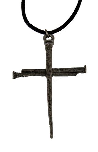 Christian Nail Cross Necklace Crucifix Jesus Cross Suffering