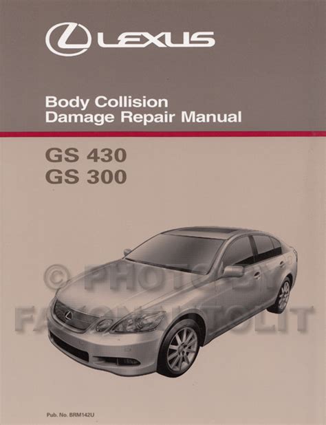 2006 2011 Lexus GS 300 350 And 430 460 Body Repair Shop Manual Original