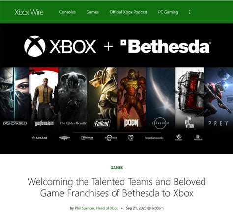 Xbox News For Koreans 🇰🇷 네이버 Xbox 정보 카페 On Twitter Microsoft S Decision To Buy Bethesda