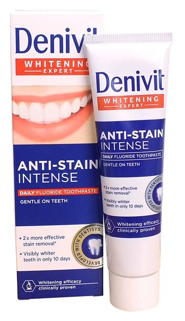 DENIVIT Pasta wybielająca do zębów Anti Stain Intense 50ml Darmarsklep pl