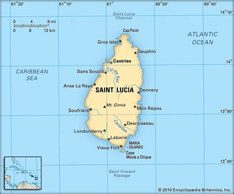 Where Is St Lucia Located On The World Map United States Map