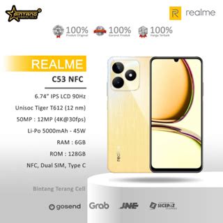 Jual HP Realme C53 NFC Ram 8 6 256Gb Ram 6 6 128Gb Android 13 Gaming