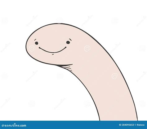 funny worm illustration stock vector illustration  face