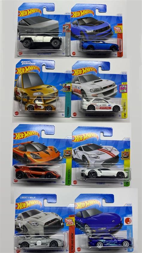 Hot Wheels Tesla Cybertrack Gt R Mustang Toyota Supra