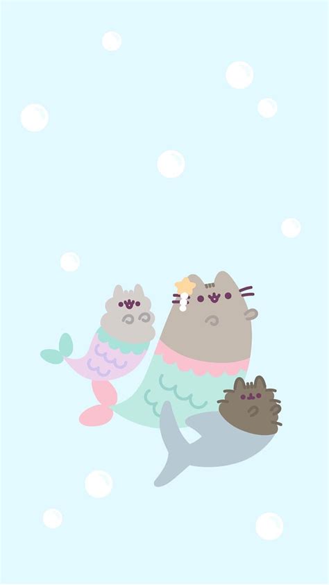 Mermaid Pusheen Stormy Pip Pip Pusheen Hd Phone Wallpaper Pxfuel