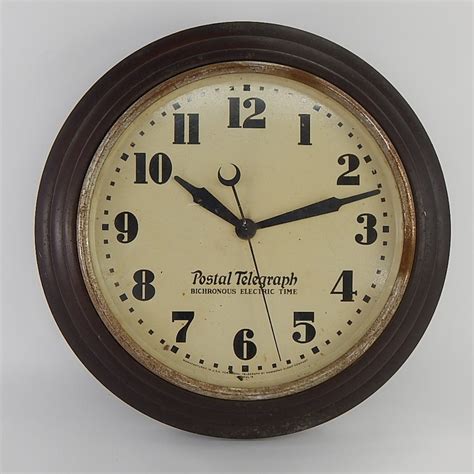 Vintage Postal Telegraph Clock Ebth