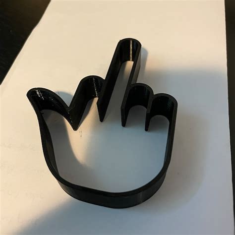 Middle Finger 3d Print Etsy