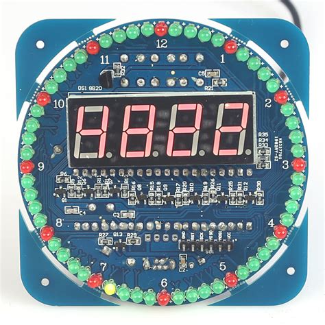 Compact 4-digit Timer DIY Kit DIY Digital Rotation LED Electronic Clock ...