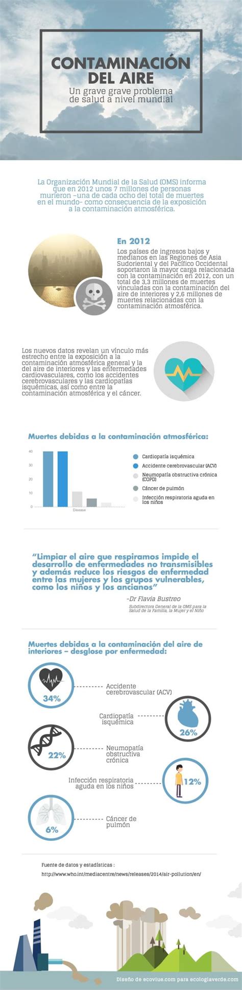 Problemas De Salud Por La ContaminaciÓn Del Aire Infografía