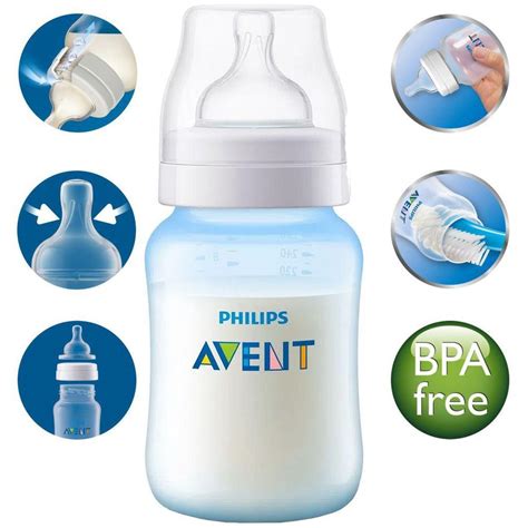 Philips Avent Kit Duplo Mamadeira Anti Colic 125ml 260ml Bico Nº4