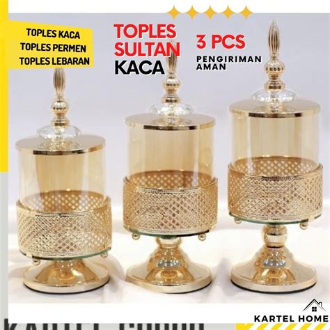 Jual Home Toples Kristal Set Sultan Kaca Mewah Lebaran Isi Shopee