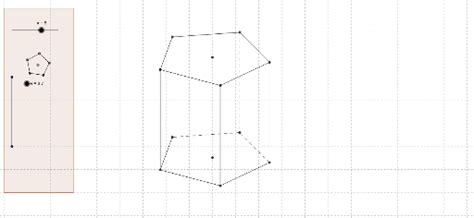 Зображення правильної п'ятикутної призми – GeoGebra