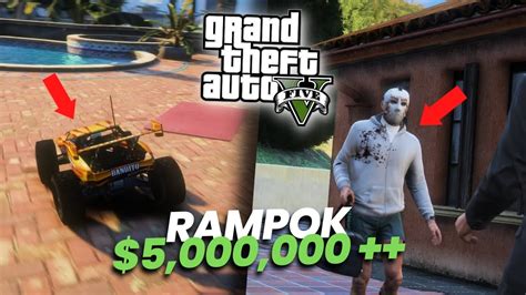 MISI EPIC PERAMPOKAN PAKE MOBIL MONSTER MINI GTA 5 MOD YouTube