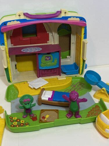 Barney The Purple Dinosaur Carry All 2 In 1 Playset Barn House Incomplete D6 4635978100