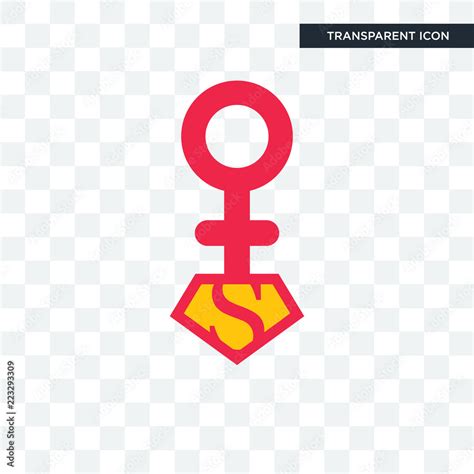 Superwoman Vector Icon Isolated On Transparent Background Superwoman