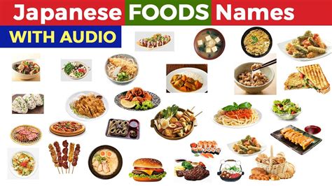 Japanese Foods Names Popular Japanese Foods Food Names In Japanese