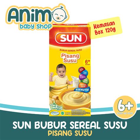 Jual Sun Bubur Sereal Susu Semua Rasa Pisang Beras Merah Kacang