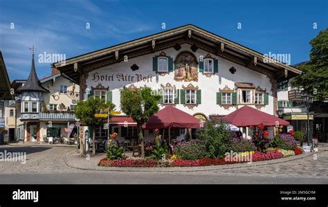 Hotel Alte Post in the centre of Oberammergau, district of Garmisch ...