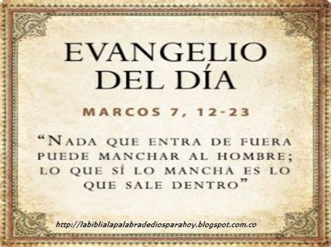 La Biblia La Palabra De Dios Para Hoy Santo Evangelio Del Dia De Hoy