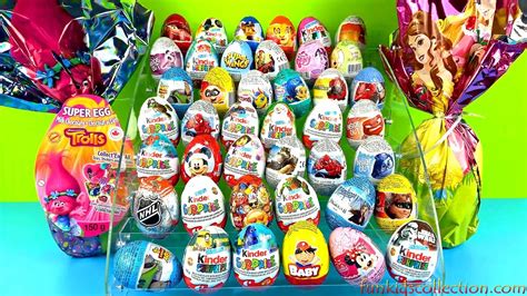 Opening Eggs Surprises Of Kinder Egg Surprises And Zaini Egg