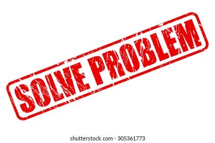 Problem Solved Red Stamp Text On Stock Vector Royalty Free 305364734