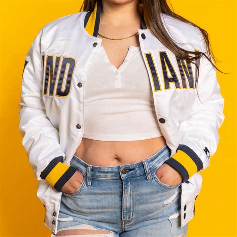 Starter White Indiana Pacers Jacket Jackets Masters