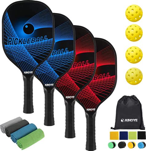 Amazon Aihoye Pickleball Paddles Wood Pickleball Paddles Set Of