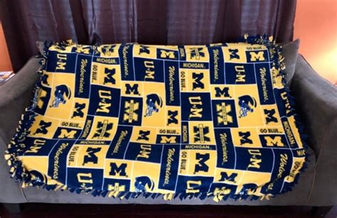 Our Shop Offers The Best Service Michigan Wolverines Fleece Blanket